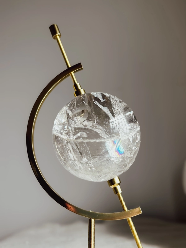 sfera in Quarzo Ialino